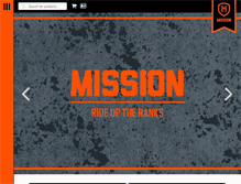 Tablet Screenshot of missionbmx.com